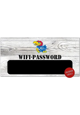 Kansas Jayhawks Wifi Password Sign - Red
