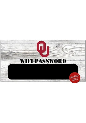 Oklahoma Sooners Wifi Password Sign - Red