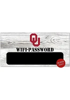 Oklahoma Sooners Wifi Password Sign - Red