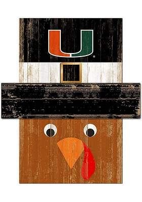 Miami Hurricanes Turkey Head Sign - Orange