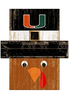 Miami Hurricanes Turkey Head Sign - Orange
