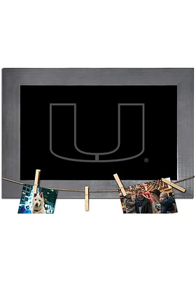 Miami Hurricanes Blank Chalkboard Picture Frame - Orange
