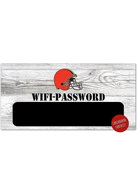 Cleveland Browns Wifi Password Sign - Brown