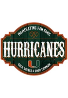 Miami Hurricanes 24 Inch Homegating Tavern Sign - Orange