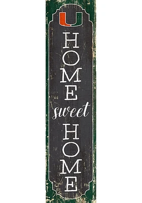 Miami Hurricanes 48 Inch Home Sweet Home Leaner Sign - Orange
