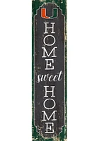 Miami Hurricanes 48 Inch Home Sweet Home Leaner Sign - Orange