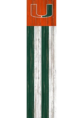 Miami Hurricanes 48 Inch Flag Leaner Sign - Orange