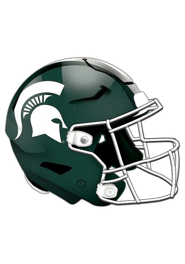 Michigan State Spartans 24in Helmet Cutout Sign - Green