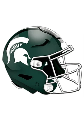 Michigan State Spartans 24in Helmet Cutout Sign - Green
