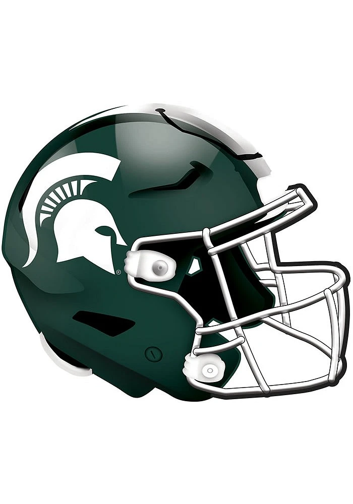 Michigan State Spartans 12in Authentic Helmet Sign - Green