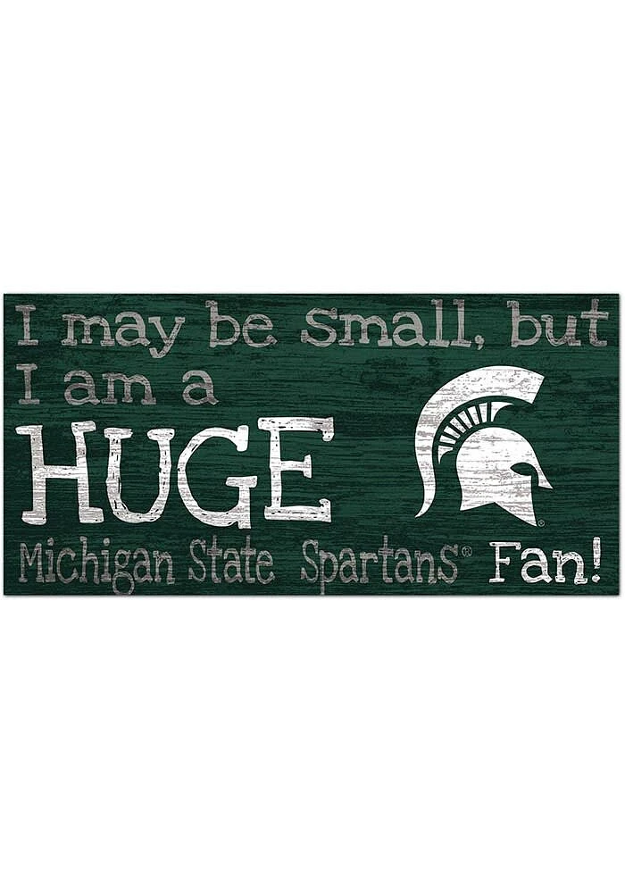 Michigan State Spartans Huge Fan Sign - Green