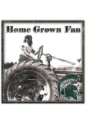 Michigan State Spartans Aluminum Can Sign - Green