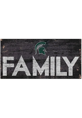 Michigan State Spartans Family 6x12 Sign - Green