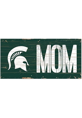 Michigan State Spartans MOM Sign - Green