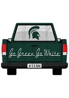 Michigan State Spartans Truck Back Cutout Sign - Green