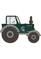 Michigan State Spartans Tractor Cutout Sign - Green