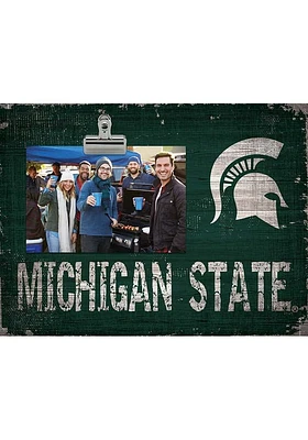 Michigan State Spartans Team Clip Picture Frame - Green