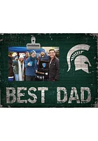 Michigan State Spartans Best Dad Clip Picture Frame - Green