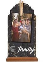 Michigan State Spartans Family Clothespin Sign - Green