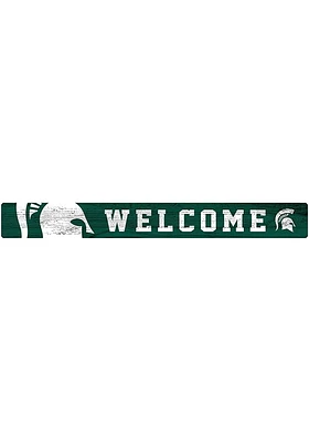 Michigan State Spartans Welcome Strip Sign - Green