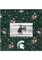 Michigan State Spartans Floral Picture Frame - Green