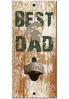 Michigan State Spartans Best Dad Bottle Opener Sign - Green