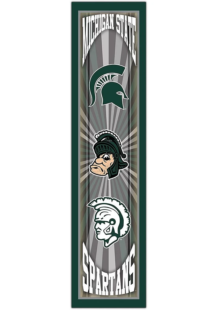 Michigan State Spartans Throwback Sign - Green