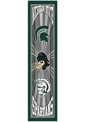 Michigan State Spartans Throwback Sign - Green