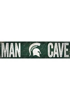 Michigan State Spartans Man Cave 6x24 Sign - Green
