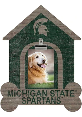 Michigan State Spartans Dog Bone House Clip Picture Frame - Green
