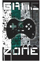 Michigan State Spartans Grunge Game Zone Sign - Green