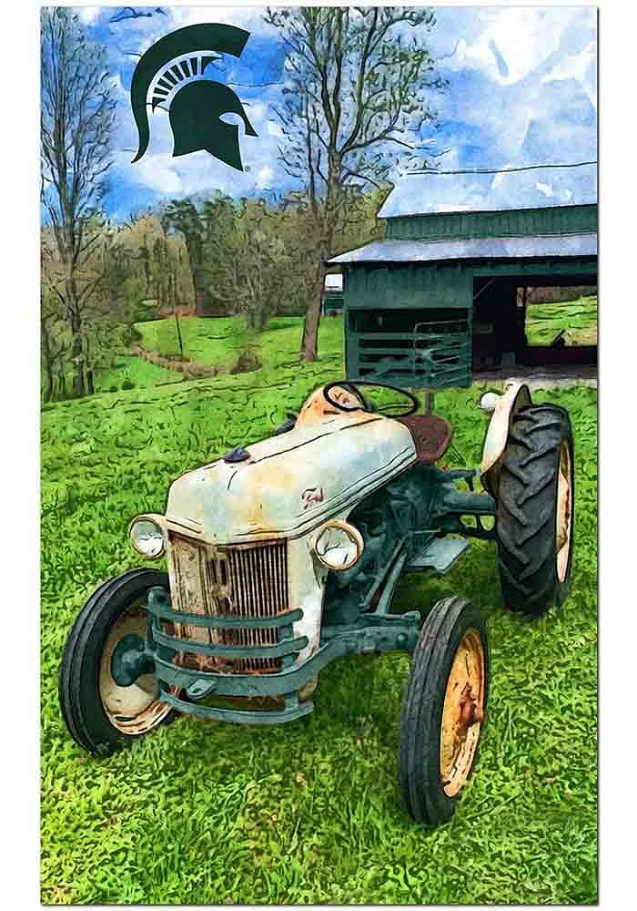 Michigan State Spartans Farmscape Sign - Green