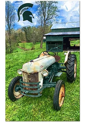 Michigan State Spartans Farmscape Sign - Green