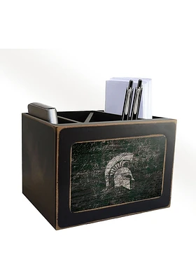 Michigan State Spartans Distressed Desktop Organizer Desk Accessory