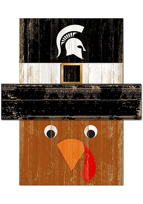 Michigan State Spartans Turkey Head Sign - Green