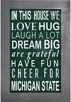Michigan State Spartans In This House Picture Frame - Green