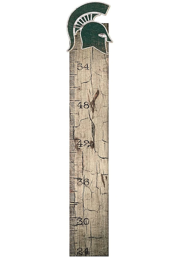 Michigan State Spartans Growth Chart Sign - Green