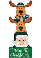 Michigan State Spartans 31 Inch Santa Stack Leaner Sign - Green