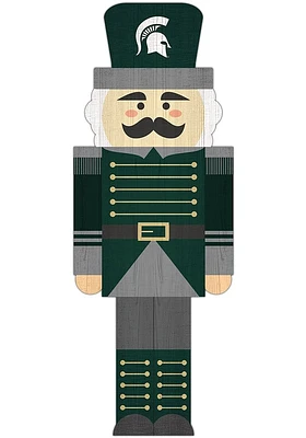 Michigan State Spartans 31 Inch Nutcracker Leaner Sign - Green