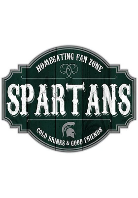 Michigan State Spartans 24 Inch Homegating Tavern Sign - Green