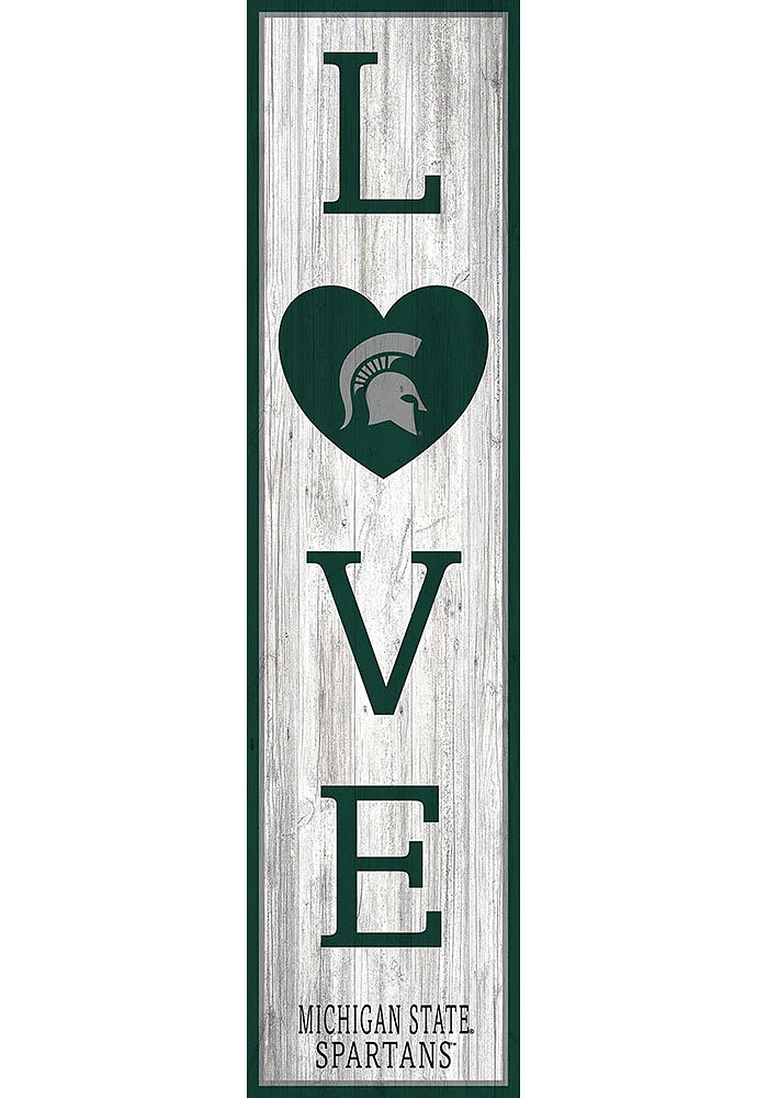 Michigan State Spartans 48 Inch Love Leaner Sign - Green