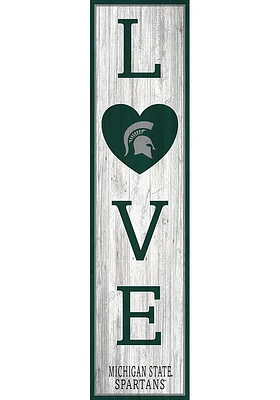 Michigan State Spartans 48 Inch Love Leaner Sign - Green