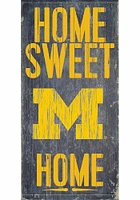 Michigan Wolverines Home Sweet Home Sign - Blue