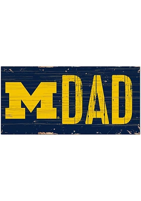 Michigan Wolverines DAD Sign - Blue