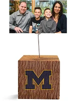 Michigan Wolverines Block Spiral Photo Holder Blue Desk Accessory