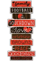 Cleveland Browns Celebrations Stack 24 Inch Sign - Orange
