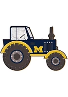 Michigan Wolverines Tractor Cutout Sign - Blue