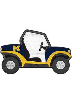 Michigan Wolverines ATV Cutout Sign - Blue