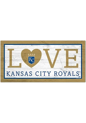 Kansas City Royals 6X12 Love Sign - Blue