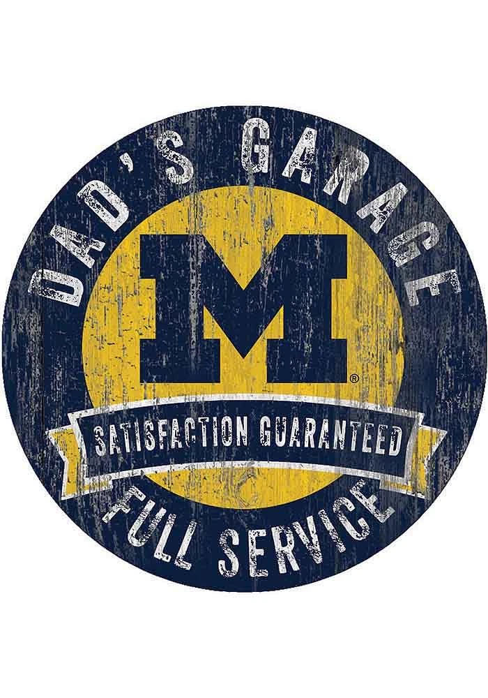 Michigan Wolverines Dads Garage Sign - Blue